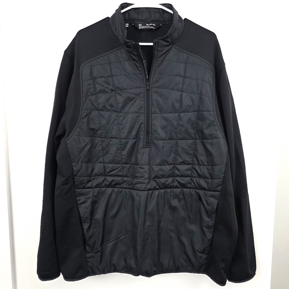 Under Armour Golf Hybrid Storm Insulated 1/2 Zip Pullover Jacket 2XL Black